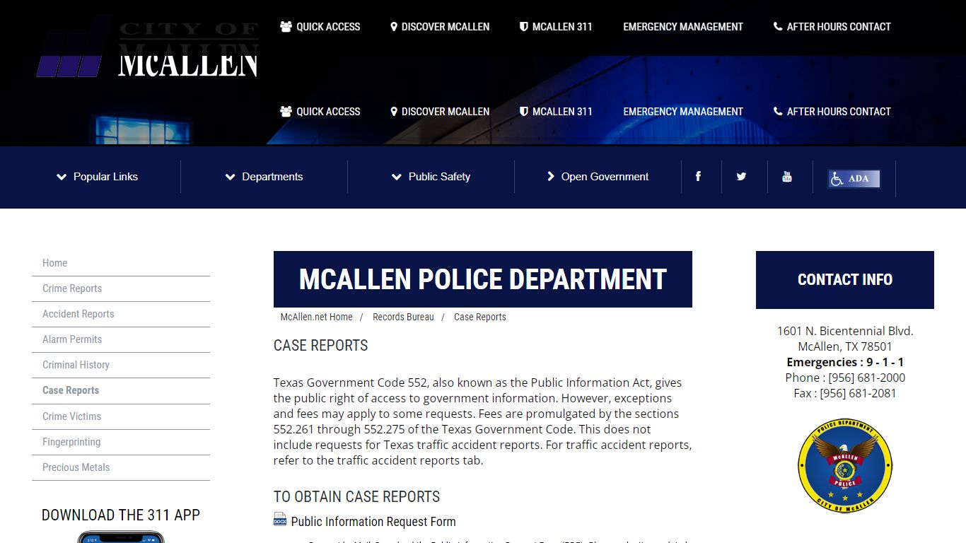 Case Reports - McAllen